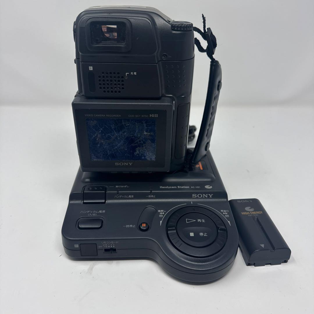 ジャンク　SONY CCD-SC7 液晶ハ​​ンディカン Hi8 ビデオカメラ