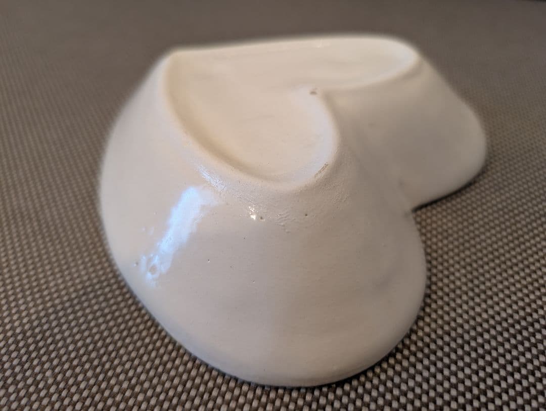 モロッコ　フェズ陶器　お皿　2枚セット　ハート型