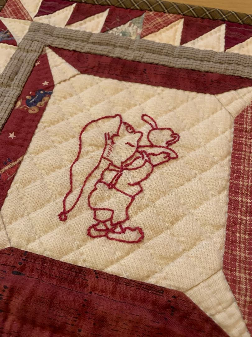 パッチワーク　タペストリー ハンドメイド　手作り マット　クリスマス
