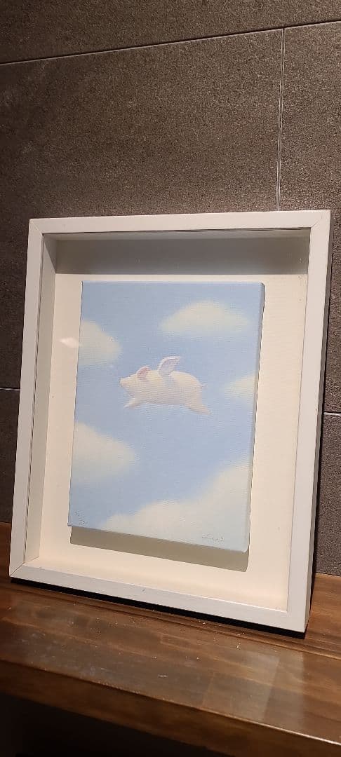 渡辺宏 天使ブタ　Hiroshi Watanabe　ジクレー