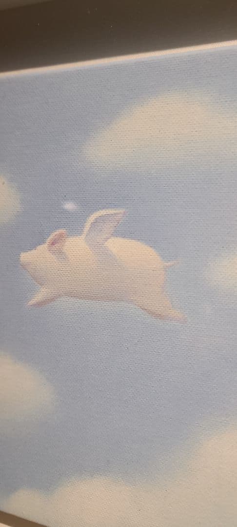 渡辺宏 天使ブタ　Hiroshi Watanabe　ジクレー