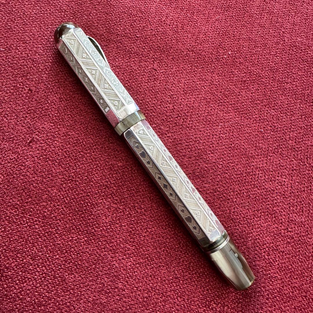 モンテグラッパ　万年筆　クイーンオブハーツ　925 シルバー