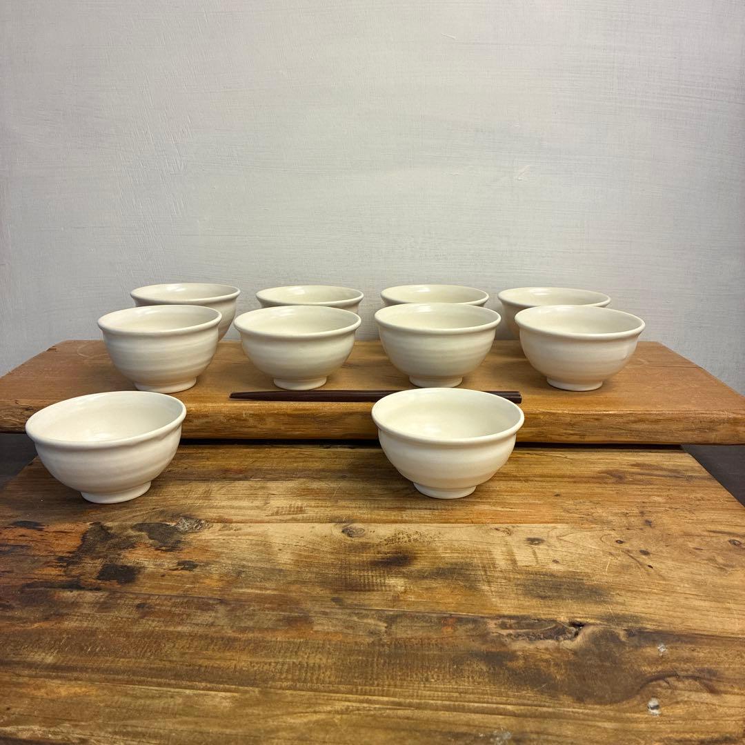 さゆり新品　陶器　陶芸作家　小鉢3個　385
