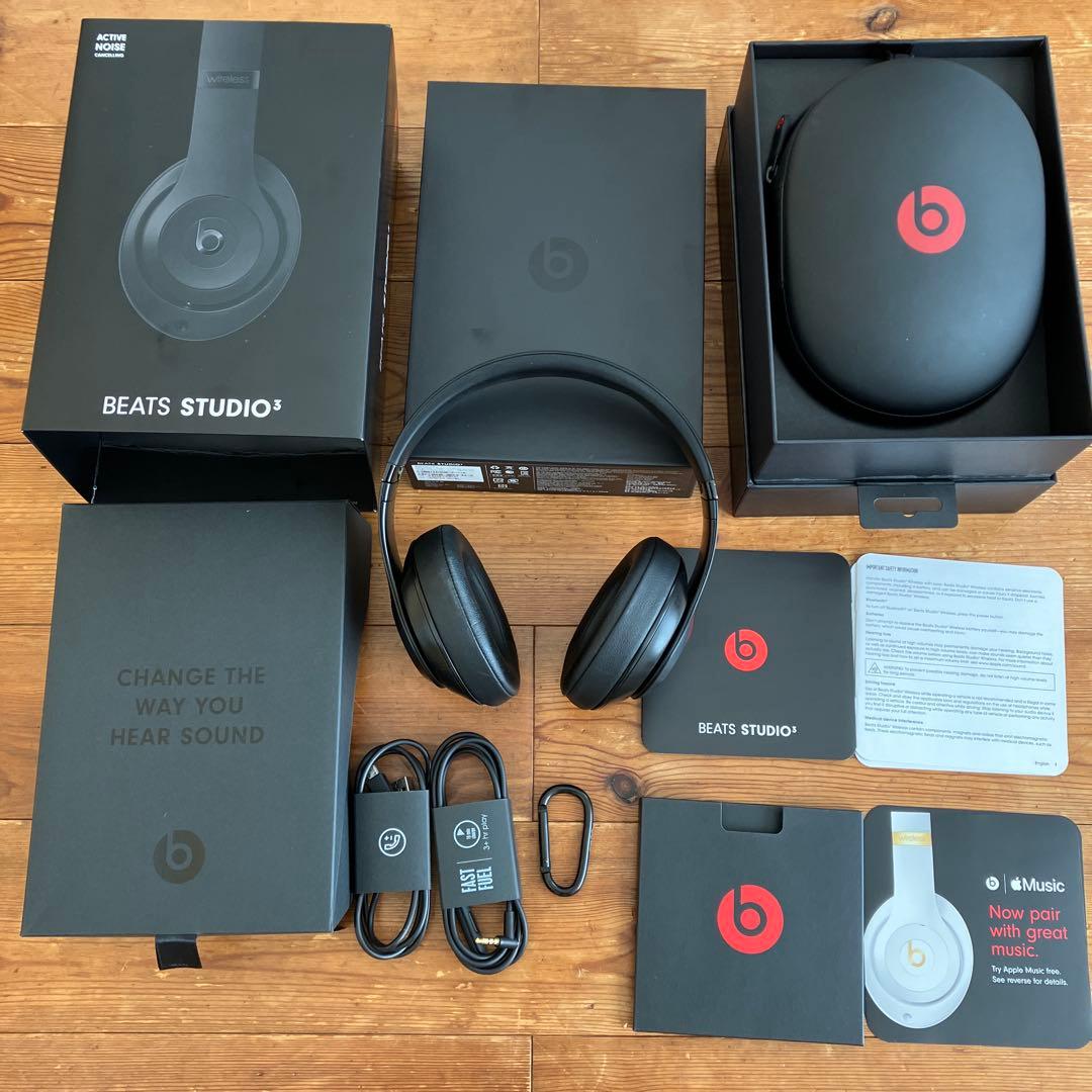 Beats ワイヤレスヘッドホン ブラック Studio3 値下げ交渉不可