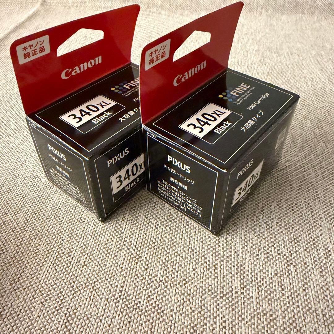 Canon 純正品 340XL 大容量　黒２個 341XL 大容量　カラー1個