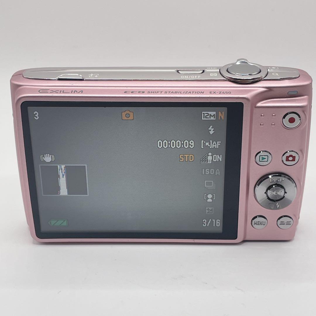動作確認済みCASIO EXILIM EX-Z450 ピンク　コンデジ