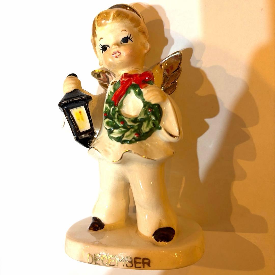 Kelvin ケルビン　陶器　天使　クリスマス　輸入　アメリカ　December