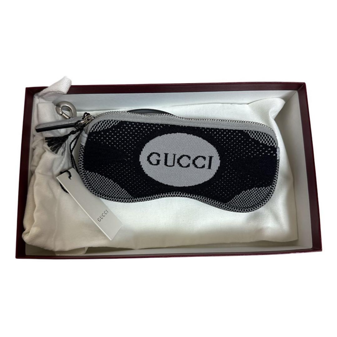 新品★GUCCI (グッチ)Technical Knit メガネケース　ブラック