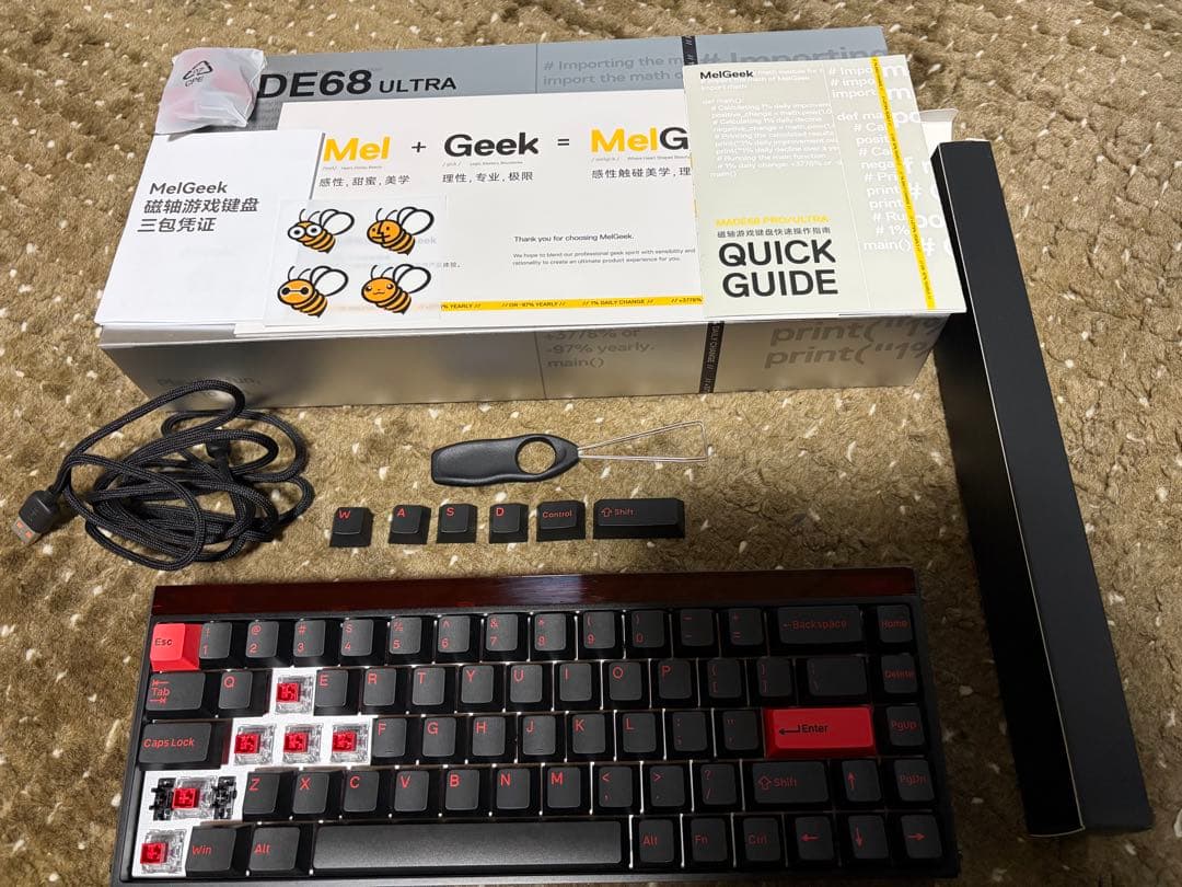 ゲーミングキーボード ゲーミングマウス ガラスマウスパッド3点セット