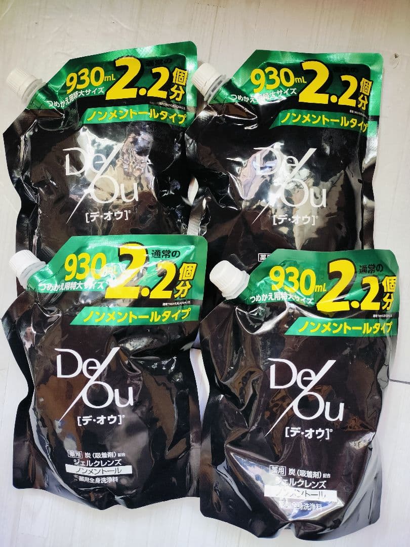 4個セット▫デ・オウ　薬用クレンジングウォッシュ　ノンメントール　詰替930ml
