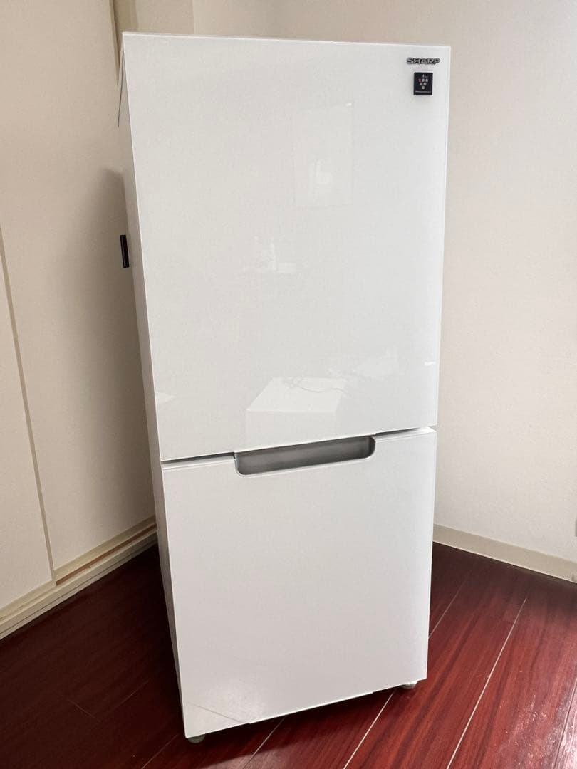 SHARP 2ドア冷蔵庫 SJ-GD15H-W シャープ 冷凍庫 家電