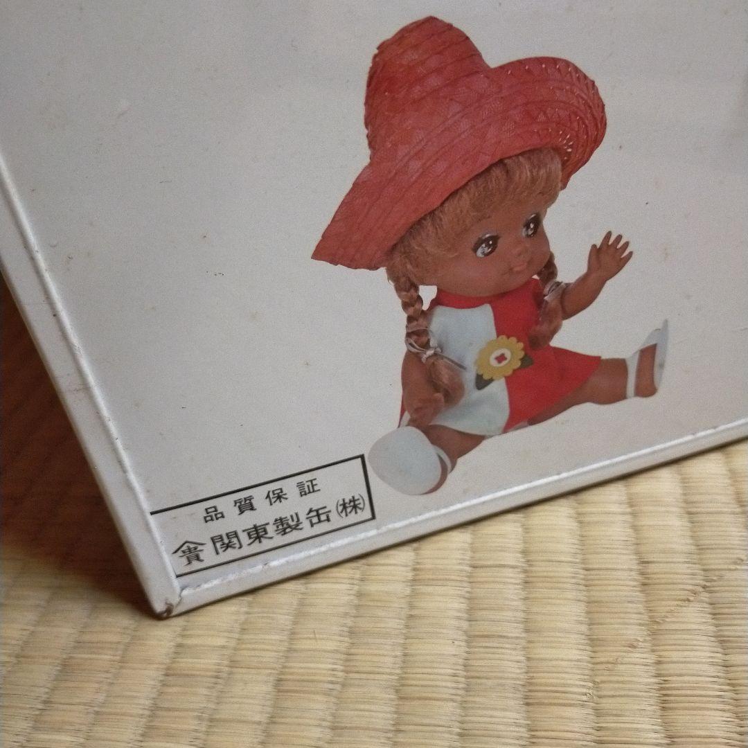 レア☆ブリキ　かわいい衣装ケース ☆昭和レトロ☆アンティーク②