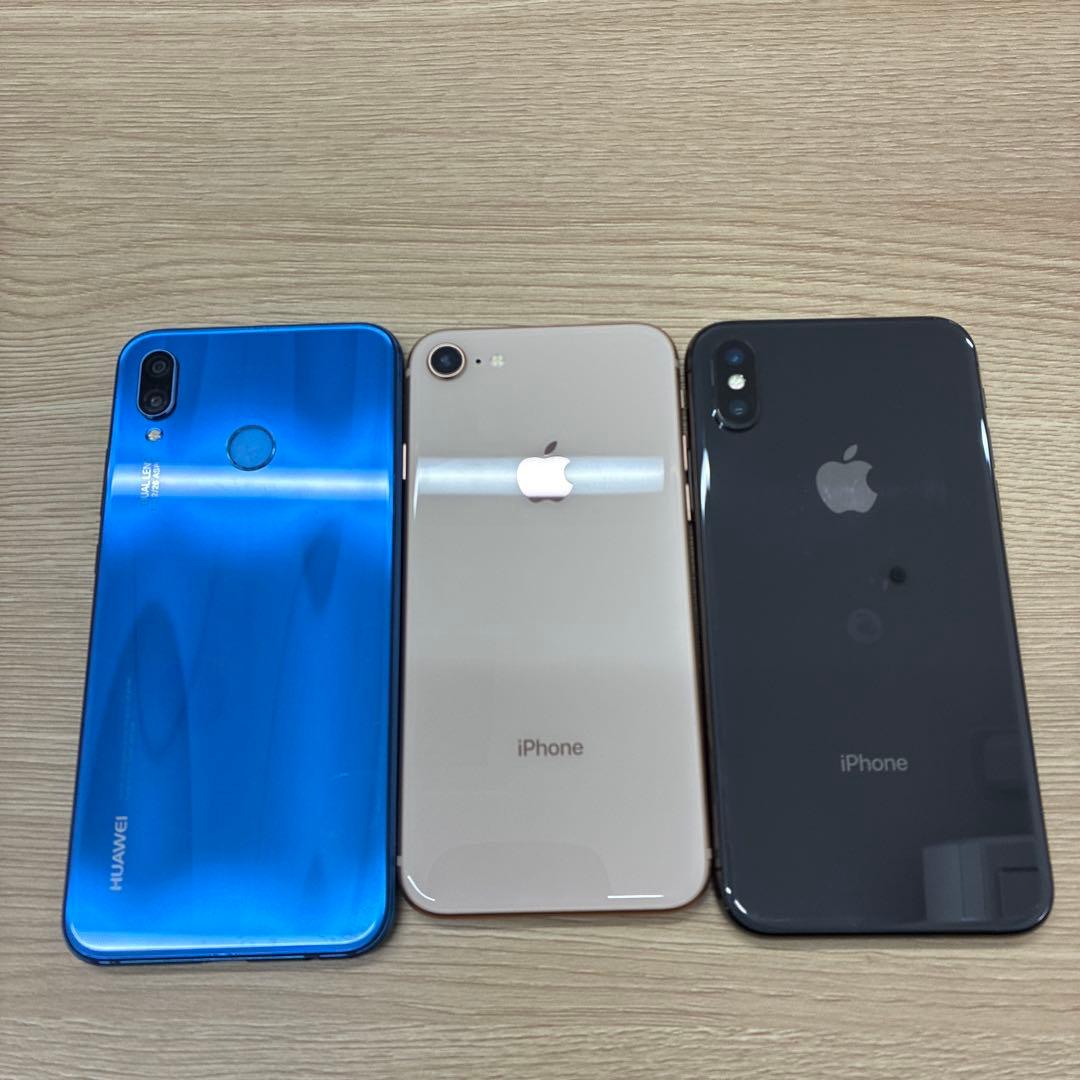 Apple iPhone X 、iPhoneAndroid本体4点セット